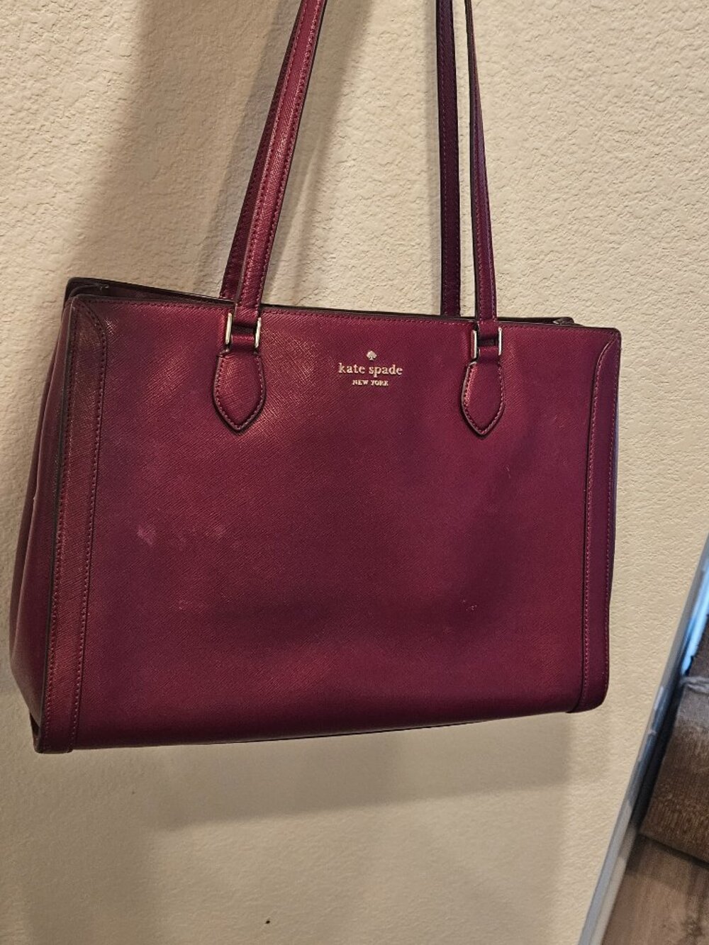 Kate Spade Madison Saffiano East West Leather Large Laptop Tote